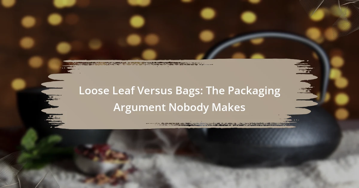 Loose Leaf Versus Bags: The Packaging Argument Nobody Makes